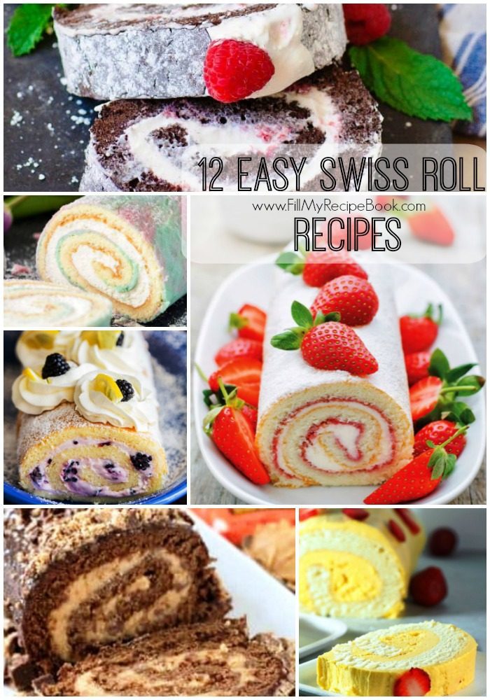 12 Easy Swiss Roll Recipes Fill My Recipe Book