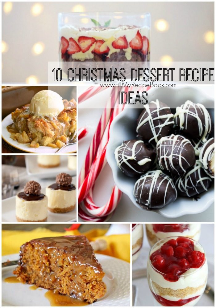 10 Christmas Dessert Recipe Ideas - Fill My Recipe Book
