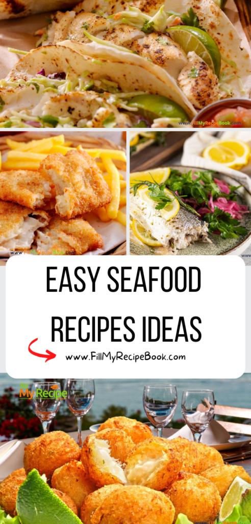 Easy Seafood Recipes ideas to create for lunches or supper. Quick fish and chips dish and paella and the best seafood potjie for a crowd.