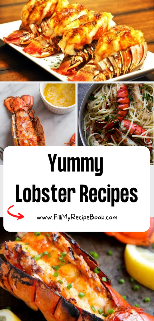 Serve these Yummy Lobster Recipes ideas for a meal. Grilled, boiled or baked lobster tails for lunch or a Lobster Scampi with Linguine dinner.