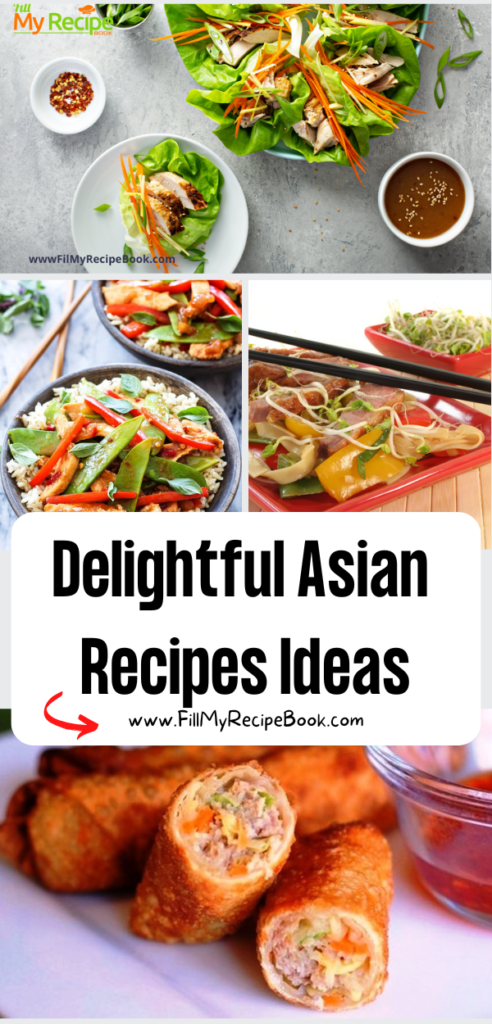 Delightful Asian Recipes Ideas. Easy starters, snacks, and finger foods to create, and healthy dinners, lunch. Vegetarian, Gluten free.