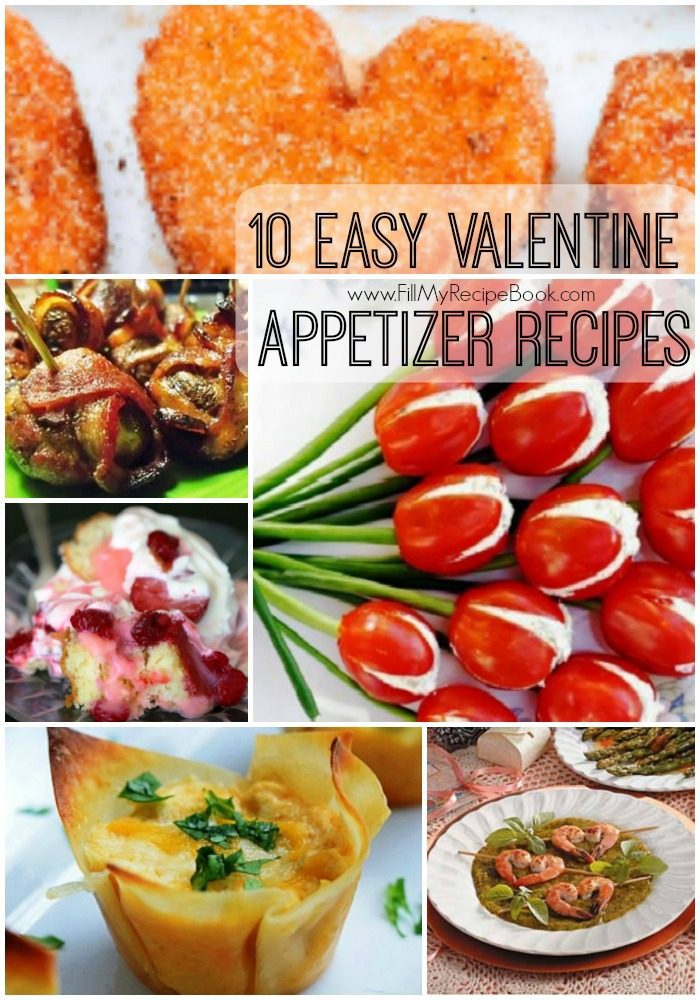 10 Easy Valentine Appetizer Recipes - Fill My Recipe Book