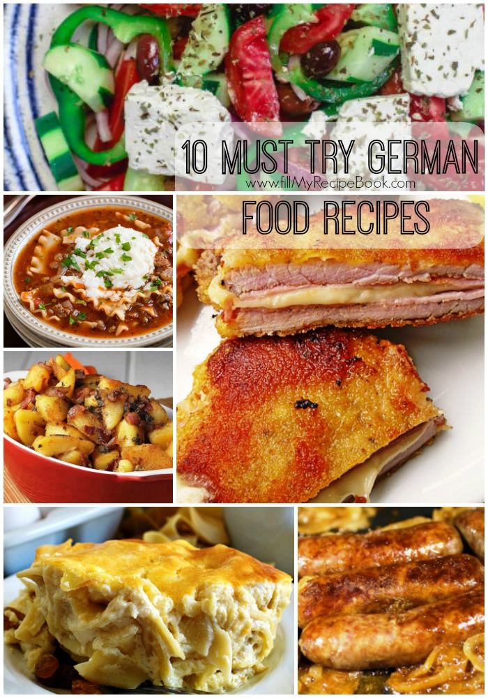 10 Must Try German Food Recipes - Fill My Recipe Book