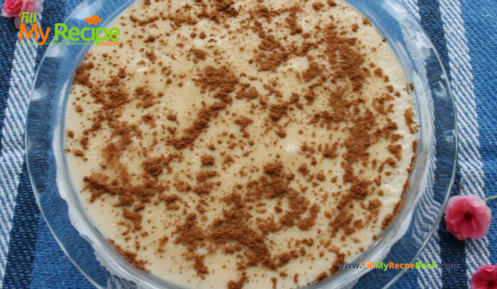 Best Homemade Milk Tart a no bake recipe,  made with biscuit base with butter and cinnamon, is so yummy for a dessert or tea time treat.