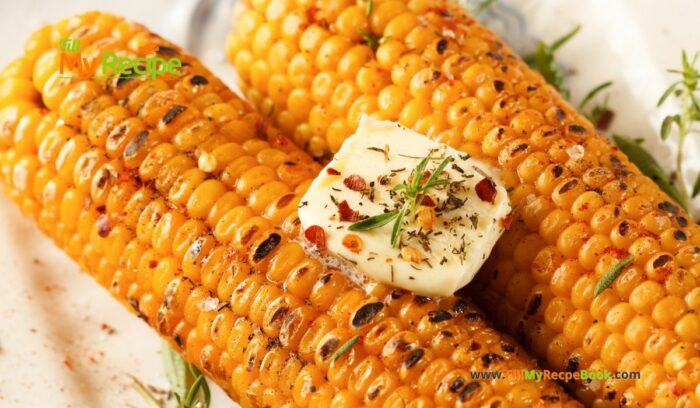 Grilled Corn on a Braai or Barbecue recipe idea for a side dish. Mielies is what the traditional South African call it eaten with butter.