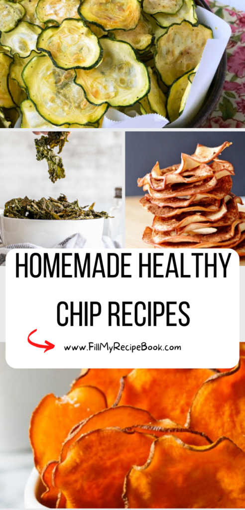 Homemade Healthy Chip Recipes ideas to create in a dehydrator or an air fryer. Bake in the oven for a DIY and season them to taste.