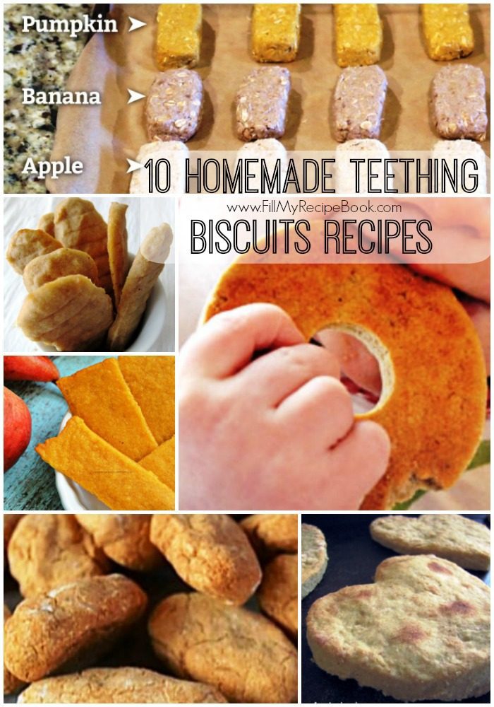 homemade baby teething cookies