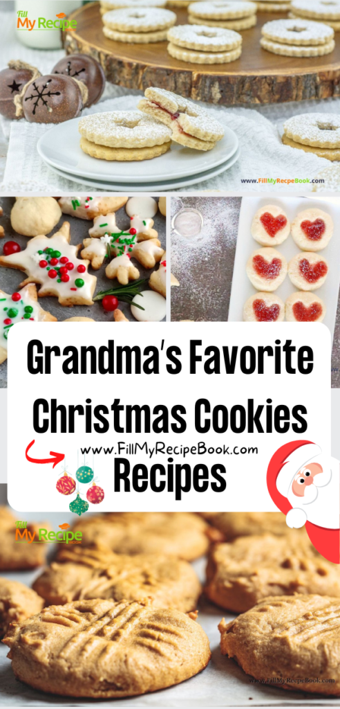 Grandma's Beloved Christmas Cookie Recipes. Simple, homemade for beautifully decorated holiday cookies and biscuits made from scratch.