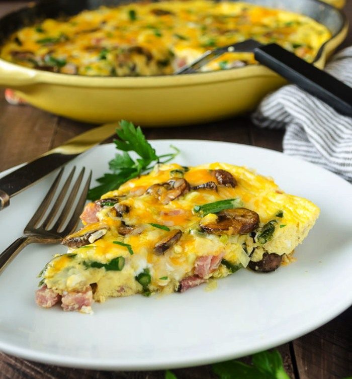 This Broccoli Cheddar and Ham Frittata recipe is a perfect breakfast that you will love. It is filled with broccoli cuts, diced ham, and cheddar cheese. This is perfect for breakfast, brunch, lunch, or dinner.