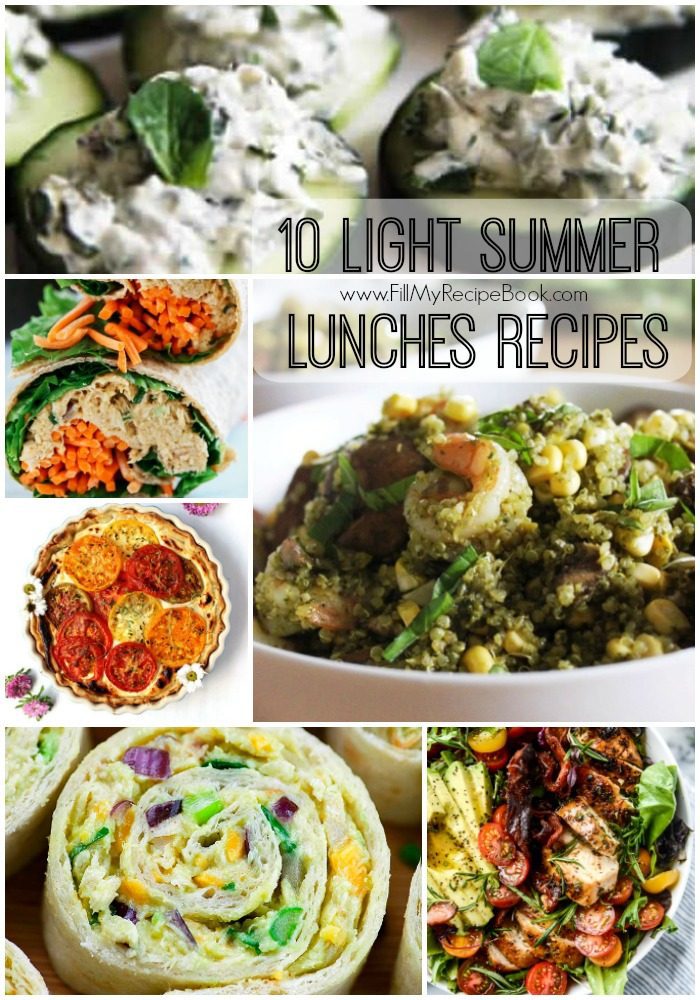 10 Light Summer Lunches Recipes - Fill My Recipe Book