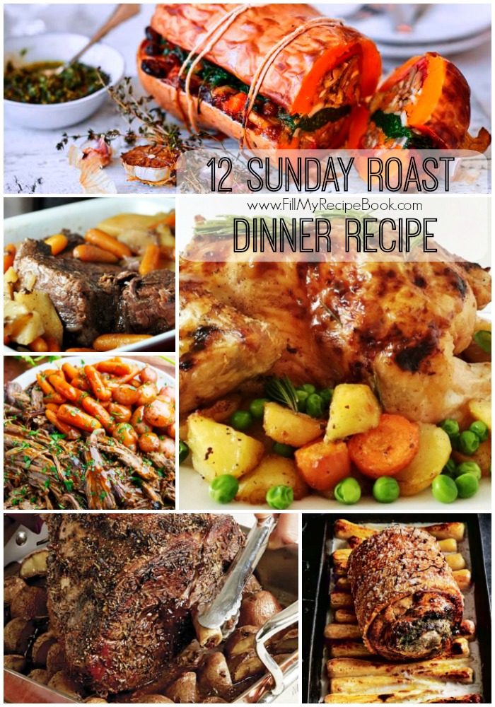 12 Sunday Roast Dinner Recipe - Fill My Recipe Book