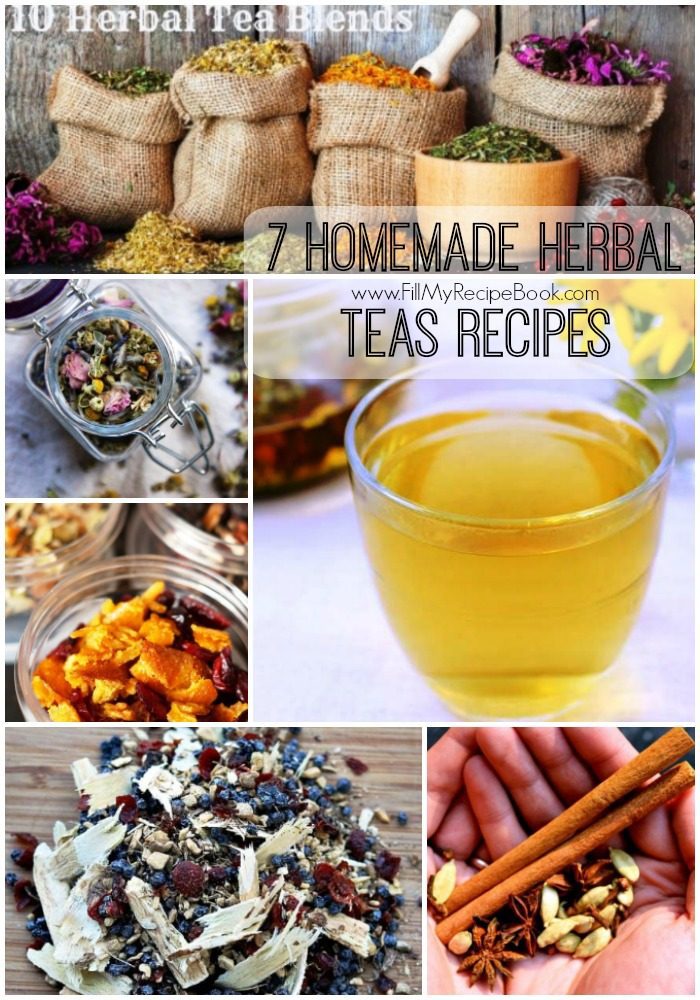 7 Homemade Herbal Teas Recipes - Fill My Recipe Book