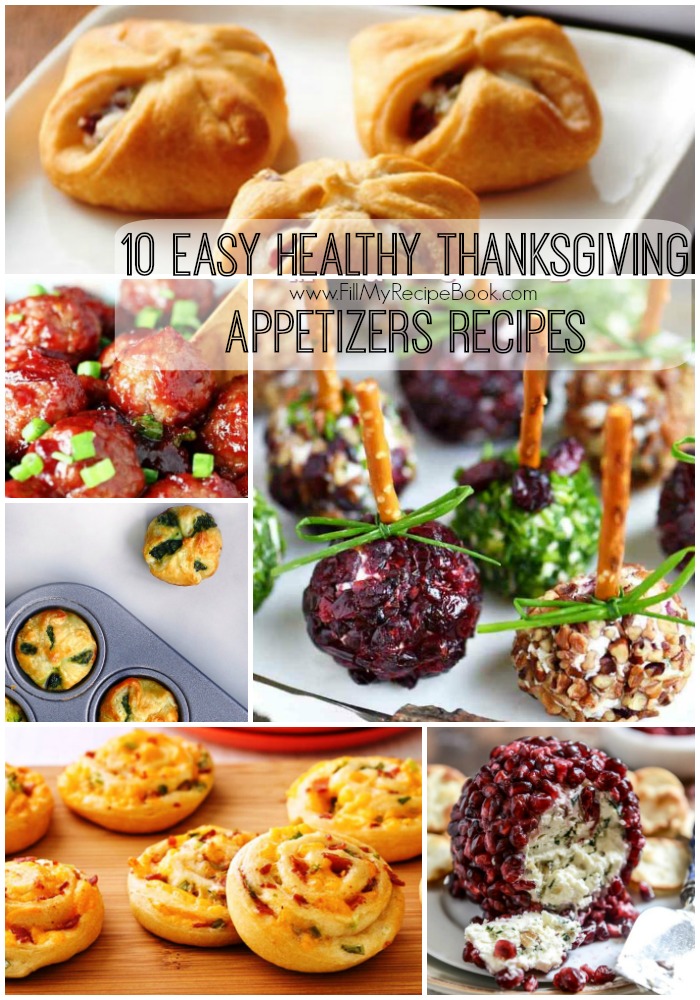 10 Easy Healthy Thanksgiving Appetizers Recipes - Fill My Recipe Book