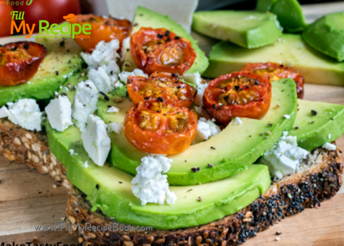 Avocado on Toast Breakfast Ideas. Easy Recipes for a simple healthy plain breakfast with whole wheat toast, mashed or cut avocado and spices.