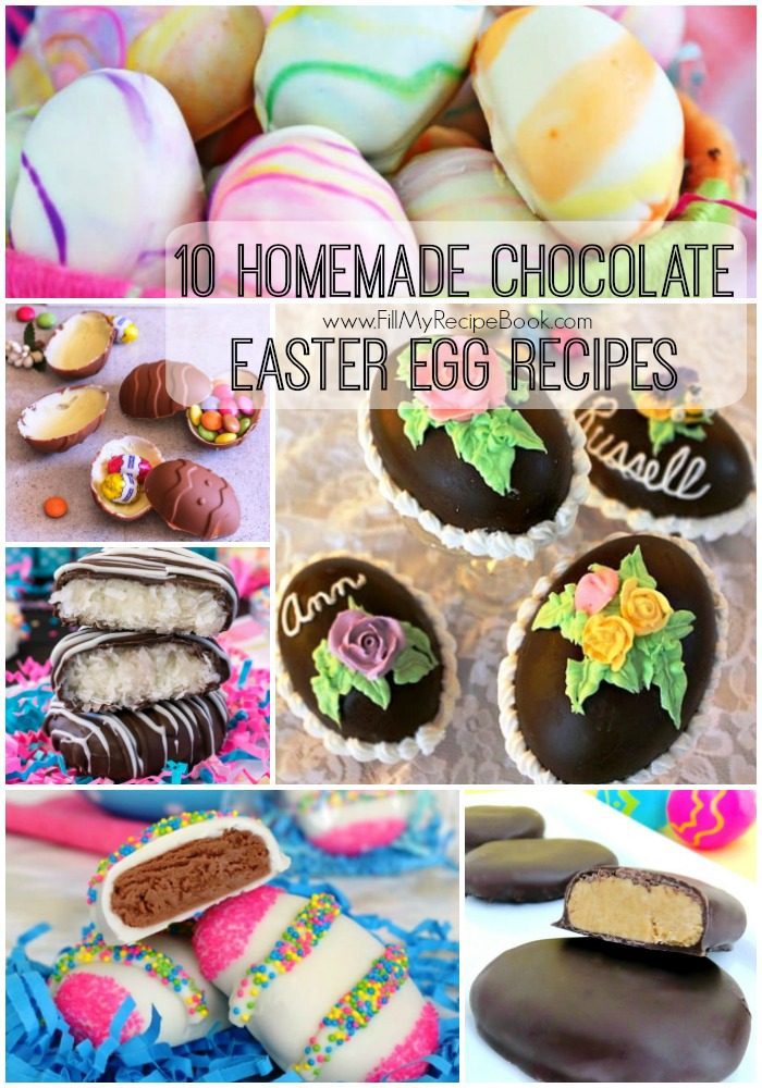 10 Homemade Chocolate Easter Egg Recipes - Fill My Recipe Book