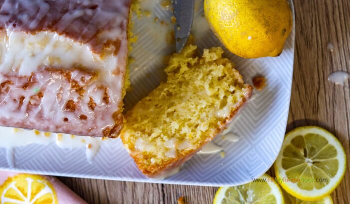 Homemade Lemon Drizzle Loaf Cake recipe to whip up as it’s simple and makes a tangy moist dessert, a fail safe recipe that works every time.