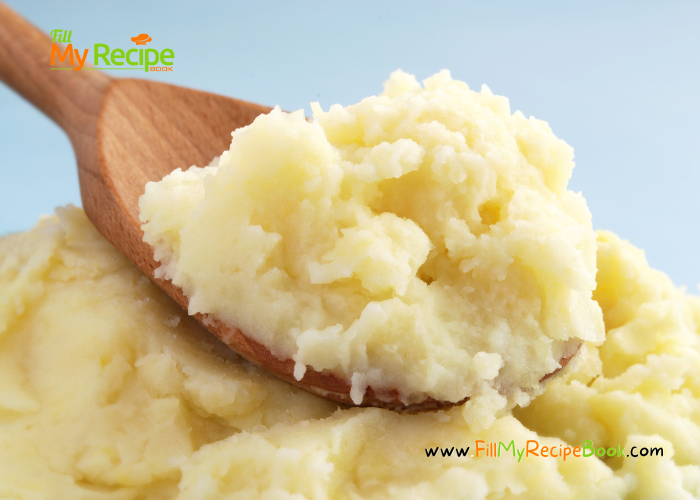 How To Make Mashed Potato recipe Grandma´s way. Easy homemade fluffy mashed potato and gravy made from scratch as a side dish with dinner.