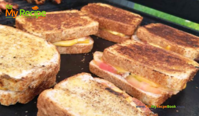 Toasted Braai Grilled Sandwiches recipe ideas. The Best South African grilled cheese, tomato and onion filling on coals or barbecue idea.