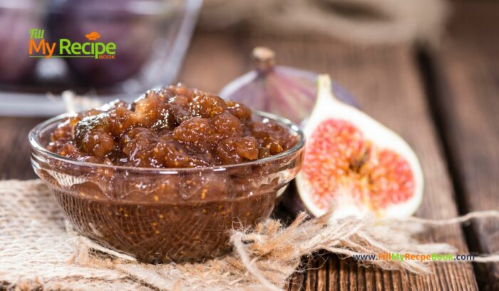 Easy Homemade Fig Jam recipe idea to create. A sweet vanilla fig jam for fillings and spreads on toasts or on crackers for snacks.