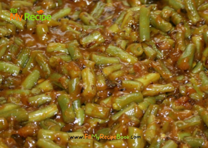 Mustard Curry Green Beans Salad recipe. A cold side dish or pickled salad, easily bottled for storage and served with braai or main meals.