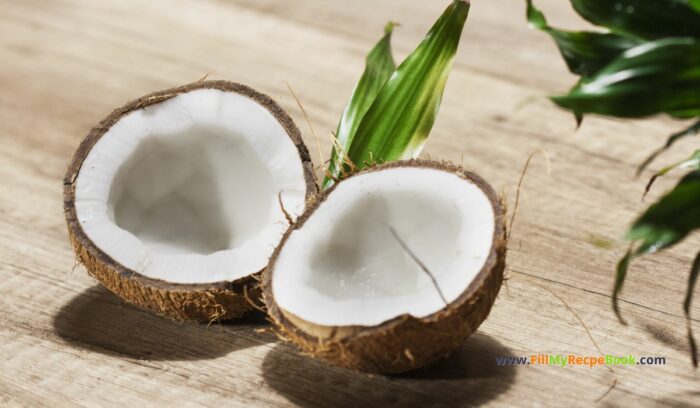 coconut, Healthy Chocolate Avocado Mousse recipe. A healthy alternative for a mousse made with coconut milk, cocoa powder, honey as a sweetener.