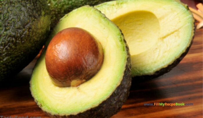 ripe avocado, mashed with healthy ingredients for a mousse dessert. 