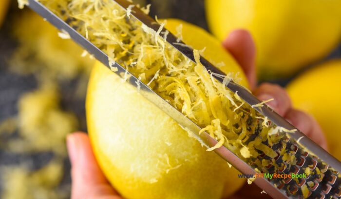 lemon zest, How to make lemon curd for fillings in tarts or tartlets or to use on toast for a spread. Its tasty like lemon and has a tangy flavor.