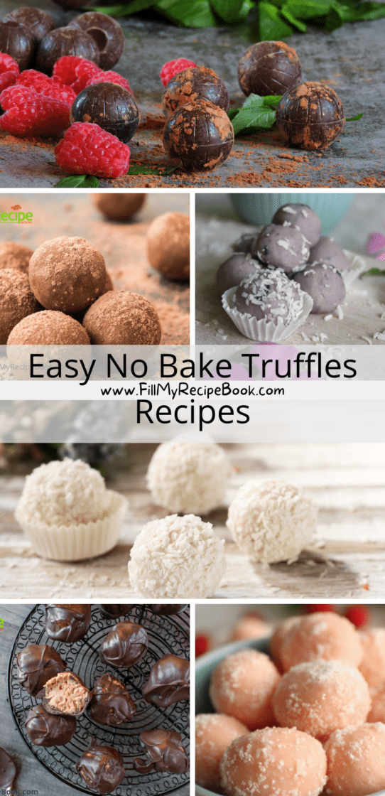 Easy No Bake Truffles Recipes - Fill My Recipe Book