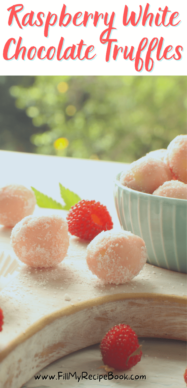 Raspberry White Chocolate Truffles Fill My Recipe Book 