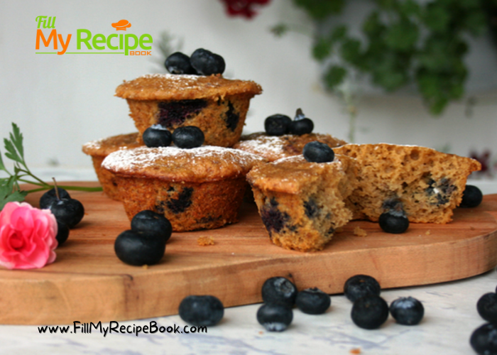 Tasty Banana Blueberry Muffins Recipe. Best taste of homemade banana muffins just sweet enough made with buttermilk to enrich the taste.