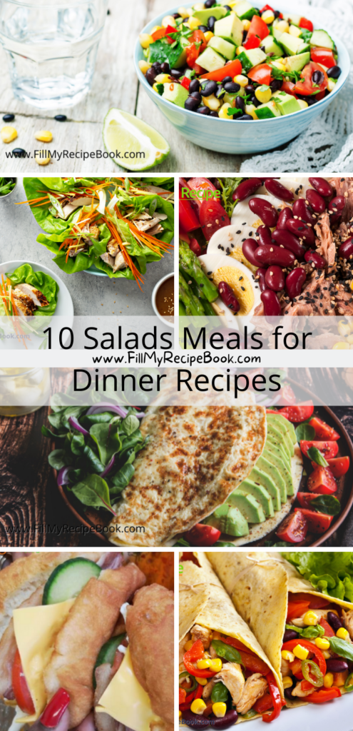 10 Salad Meals for Dinner Recipes - Fill My Recipe Book