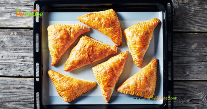 Puff Pastry Apple Turnovers recipe idea made from scratch for a dessert. So easy with store bought pastry, fresh apples filling, an oven bake.