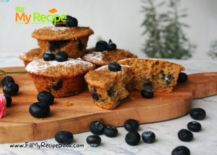 Tasty Banana Blueberry Muffins Recipe. Best taste of homemade banana muffins just sweet enough made with buttermilk to enrich the taste.