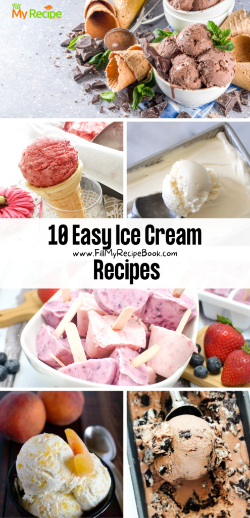 10 Easy Ice Cream Recipes - Fill My Recipe Book