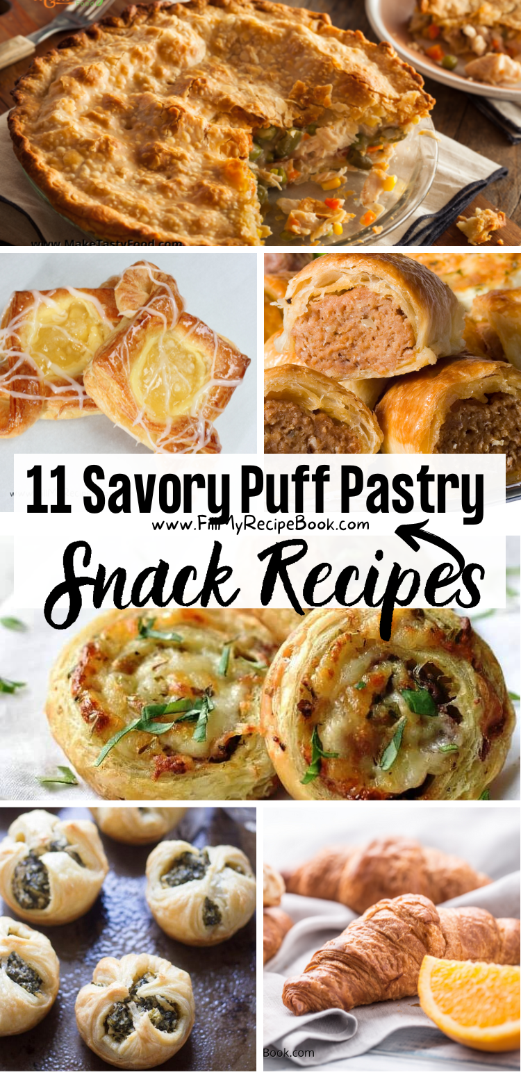 11 Savory Puff Pastry Snack Recipes - Fill My Recipe Book