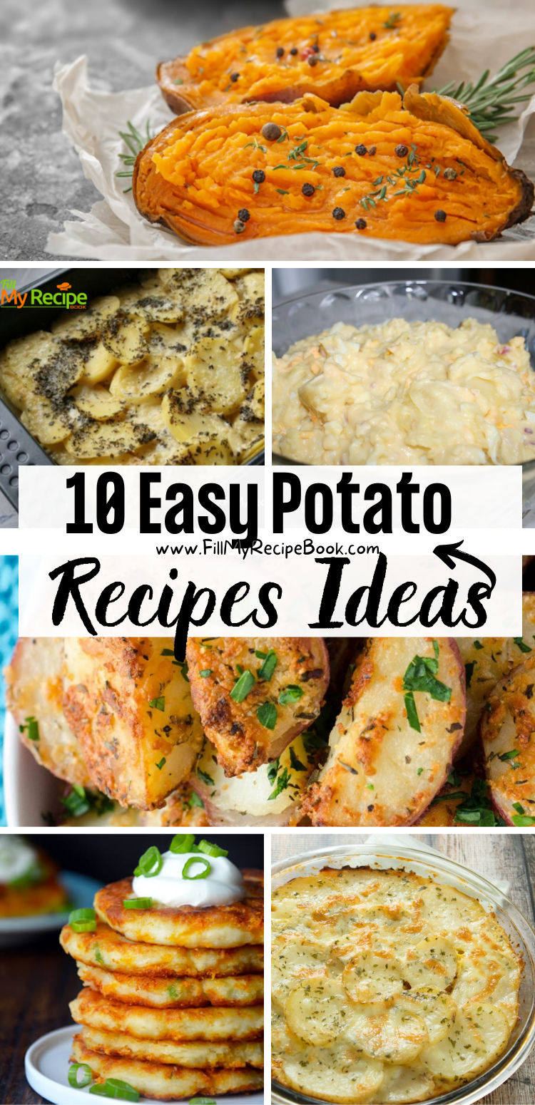 10 Easy Potato Recipe Ideas - Fill My Recipe Book