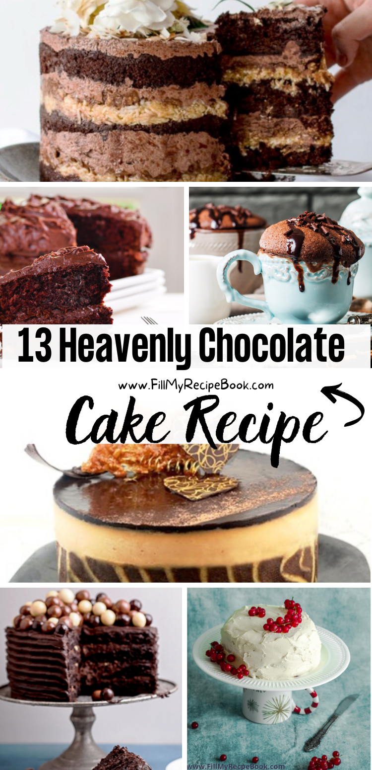 13 Heavenly Chocolate Cake Recipe - Fill My Recipe Book