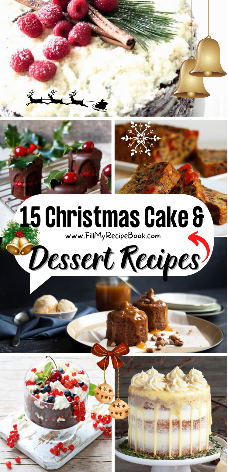 15 Christmas Cake & Dessert Recipes - Fill My Recipe Book