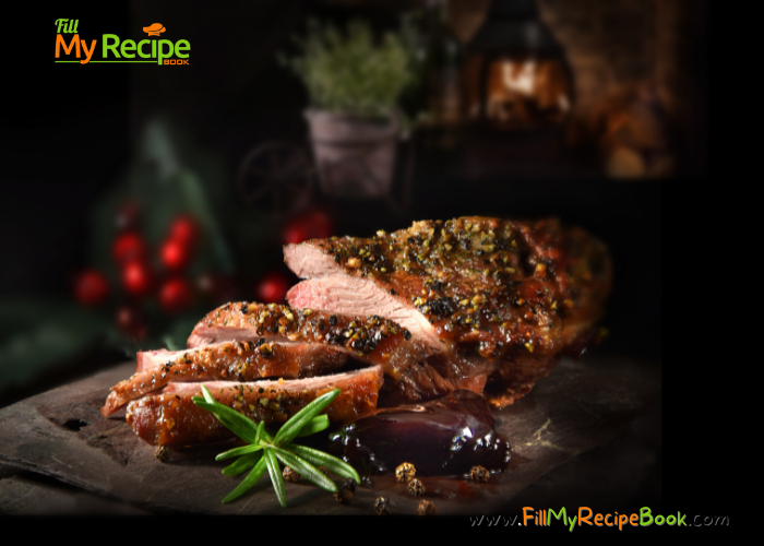 Easy Roasted Leg of Lamb Recipe. A delicious tender lamb with bone in roasted in the oven for Christmas family dinner or lunch.