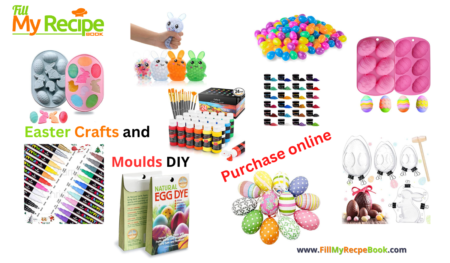 10 Easter Crafts and Molds DIY ideas to create for easter and all the DIY crafting material and molds for painting and chocolate eggs.