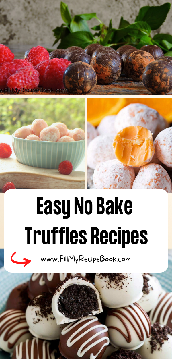 Easy No Bake Truffles Recipes - Fill My Recipe Book