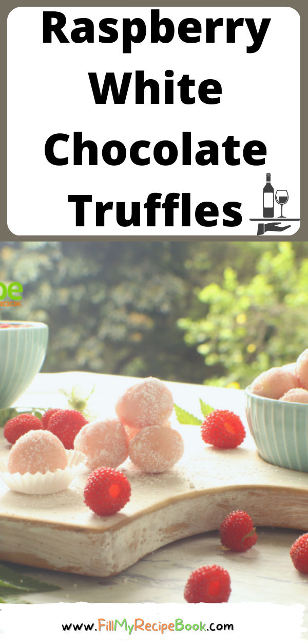 Raspberry White Chocolate Truffles Fill My Recipe Book 