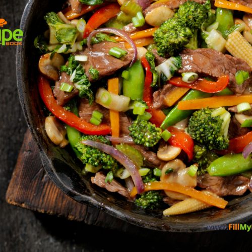 Summer Beef Strips Stir Fry - Fill My Recipe Book