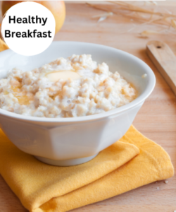 How to Cook Basic Oat Breakfast recipe on the stove top in just a few minutes. Rolled oats blended retain their oils, a healthy choice.