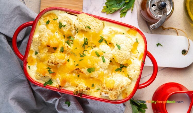 Loaded Cheesy Cauliflower Casserole 9 1 1 Fill My Recipe Book 4766