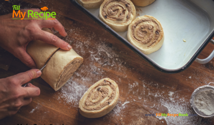Easy Homemade Cinnamon Rolls recipe. How to bake these tasty homemade cinnamon rolls or buns with vanilla or coffee flavor icing. bake in the morning for a delicious breakfast.