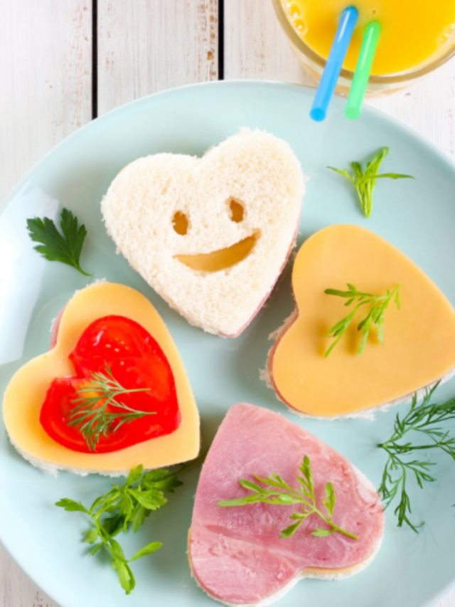 Easy Heart Sandwiches ideas recipe. Make these heart shaped sandwiches with a cookie cutter for special occasions, tea parties, meals.
