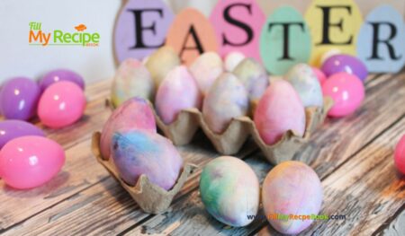 Shaving Cream Easter Eggs Idea recipe for an at home DIY craft with hard boiled eggs for snacks or breakfast, kids will love to create.