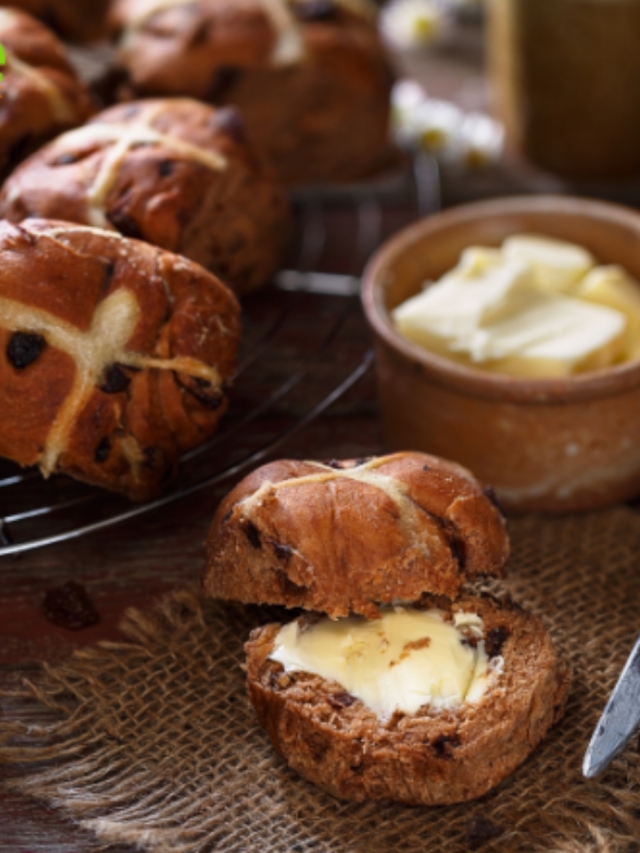 Double Chocolate Hot Cross Bun recipe idea. Easter buns to serve for Good Friday for tea, the next day, easy breakfast toasted with butter.
