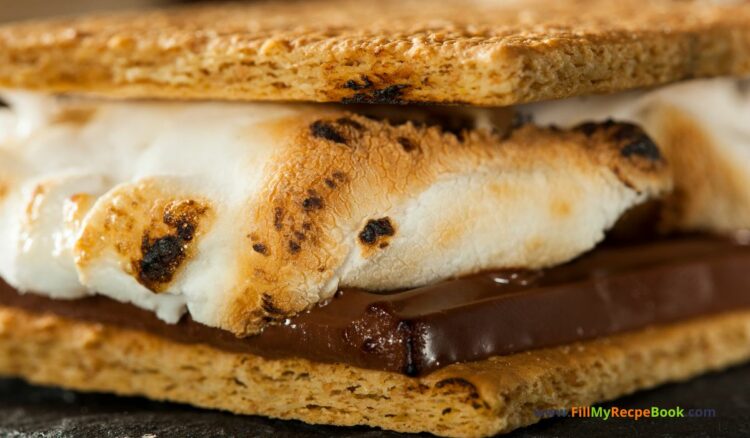 Homemade Marshmallow S Mores With Chocolate Fill My Recipe Book